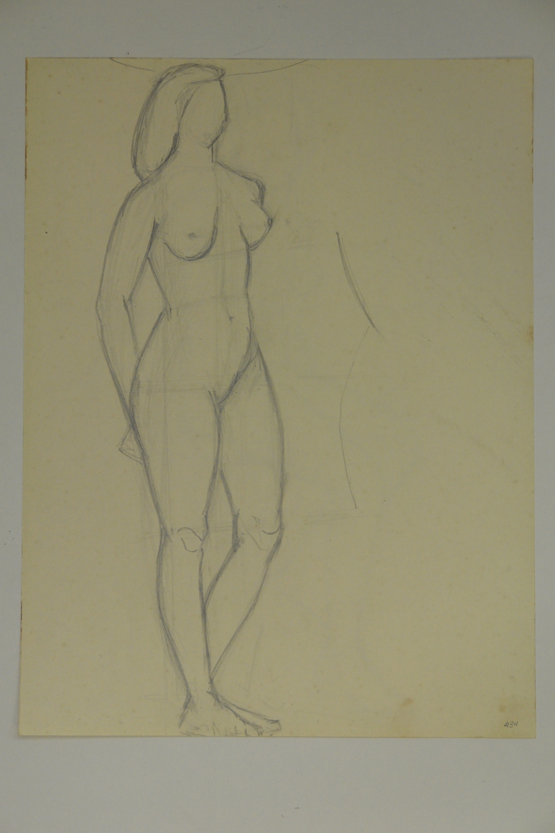 Female nude (recto/verso)