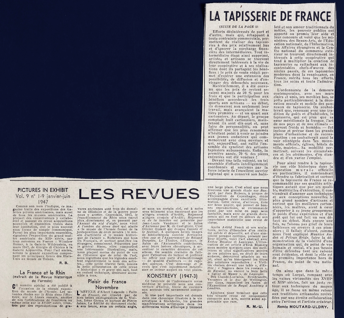 “La tapisserie de France”
