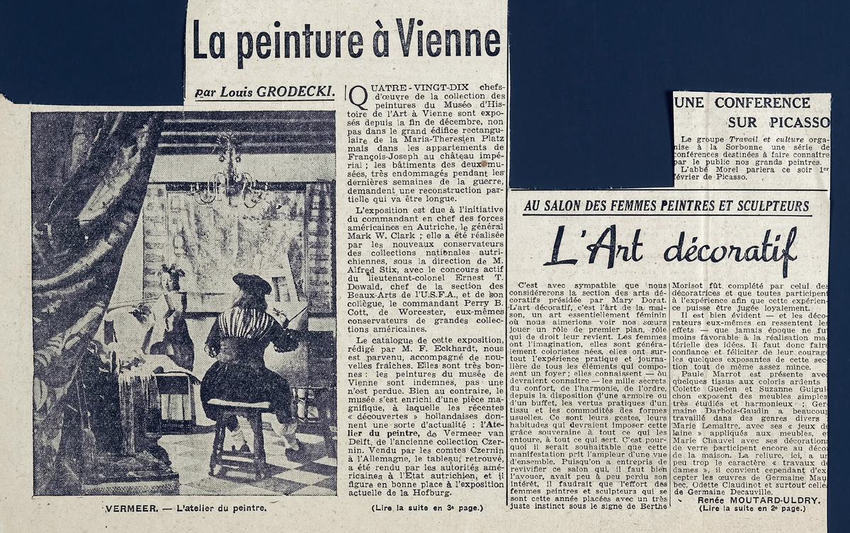 “La peinture à Vienne”