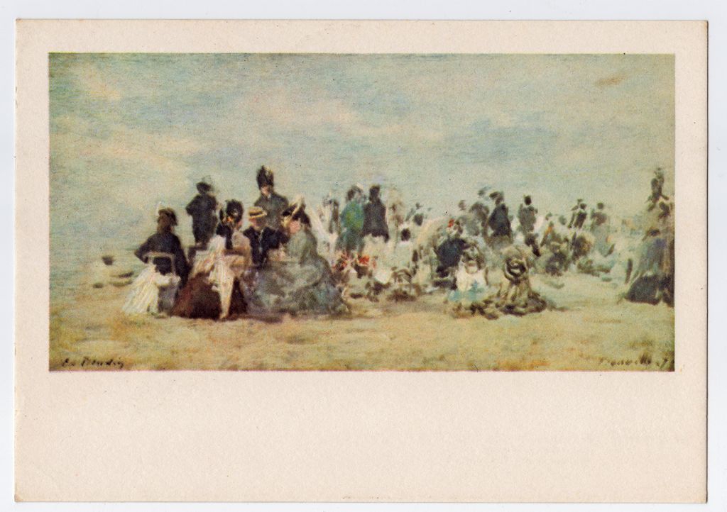 E. Boudin “La plage de Touville” / Επιστολή του Γ. Γραμματικόπουλου προς τον Τ. Σπητέρη