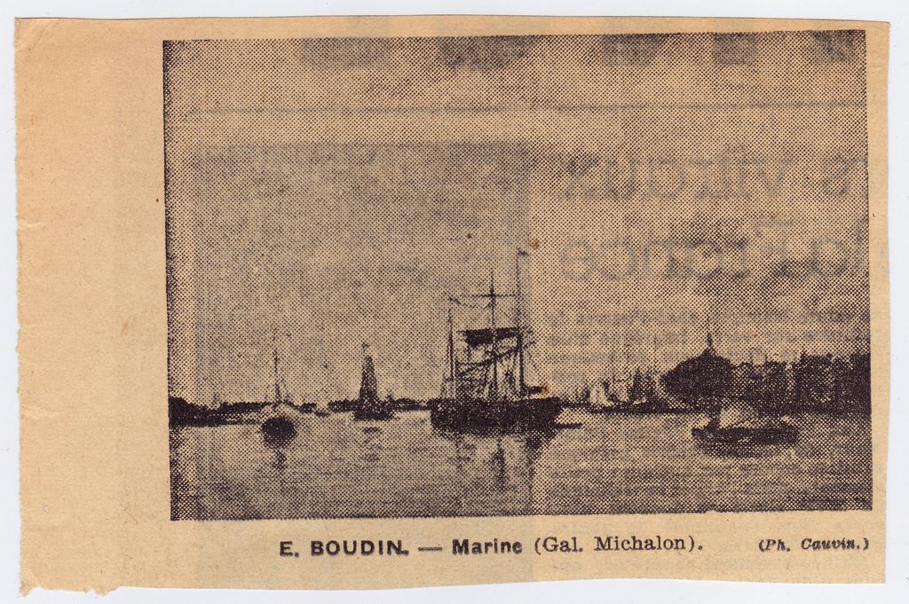 Αναπαραγωγή έργου του E. Boudin “Marine”