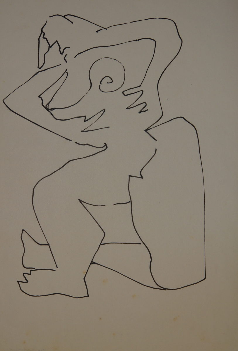Naked female figure