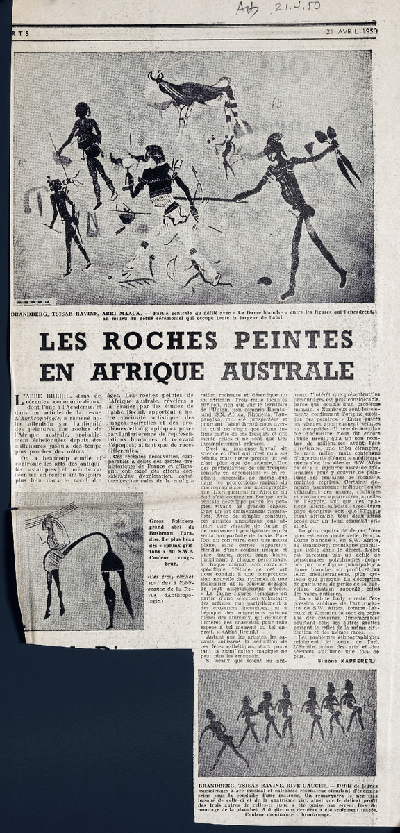 “Les roches peintes en Afrique Australe”