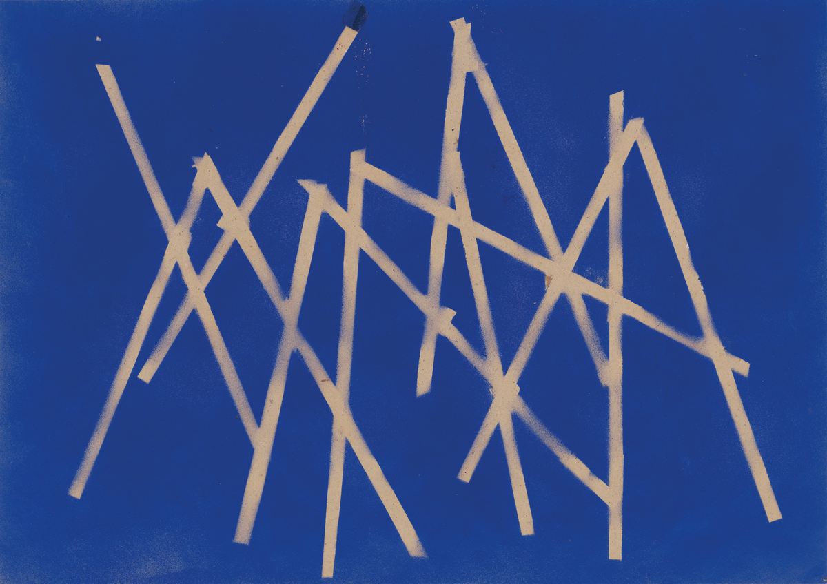Abstract geometric composition (recto/verso)