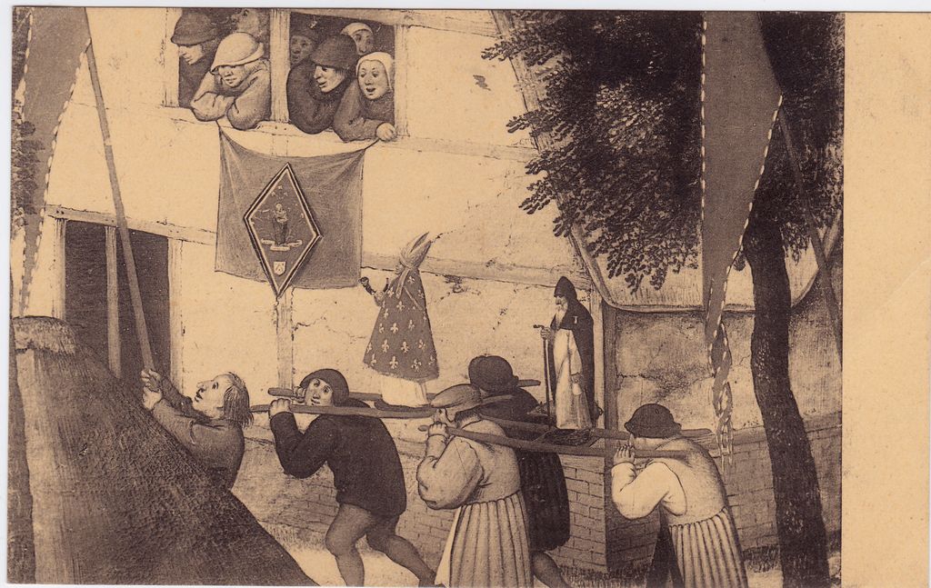 Αναπαραγωγή έργου του P. Brueghel “La procession”