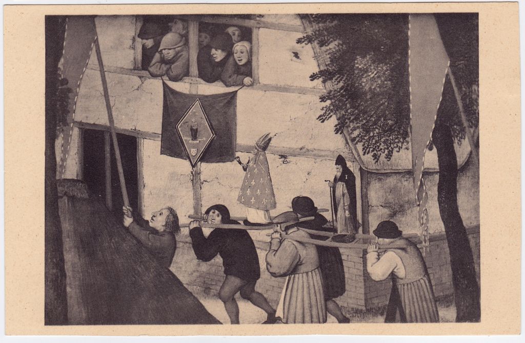 Αναπαραγωγή έργου του P. Brueghel “La procession”