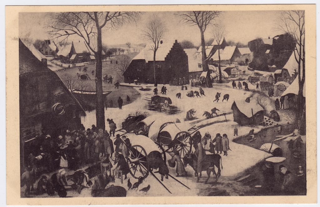 Αναπαραγωγή έργου του Pieter Brueghel “Le Dénombrement de Bethléem”