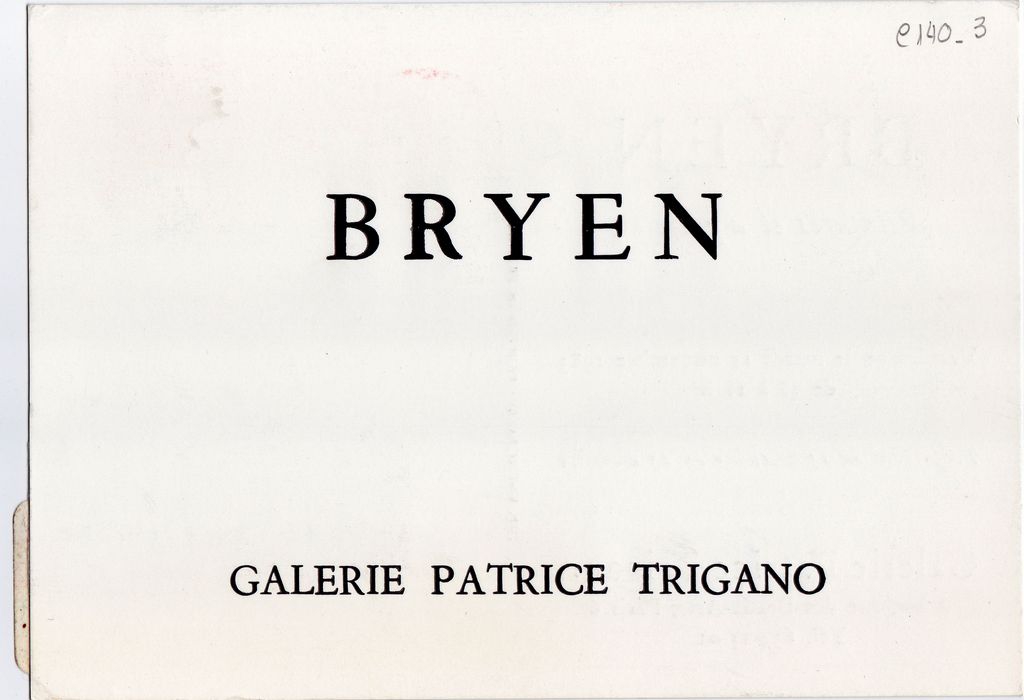 Έκθεση “Bryen. Peintures et aquarelles”
