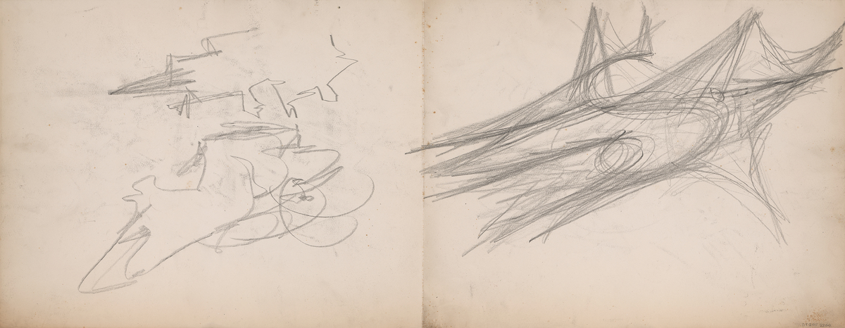 Abstract composition (recto) / Abstract design tests (verso)