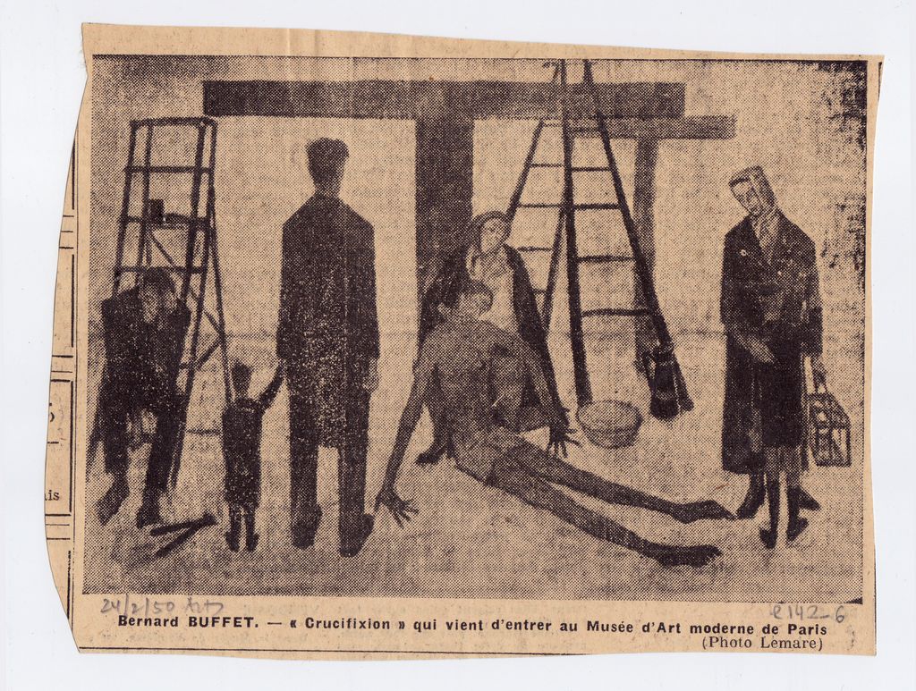 Αναπαραγωγή έργου του B. Buffet “Crucifixion”