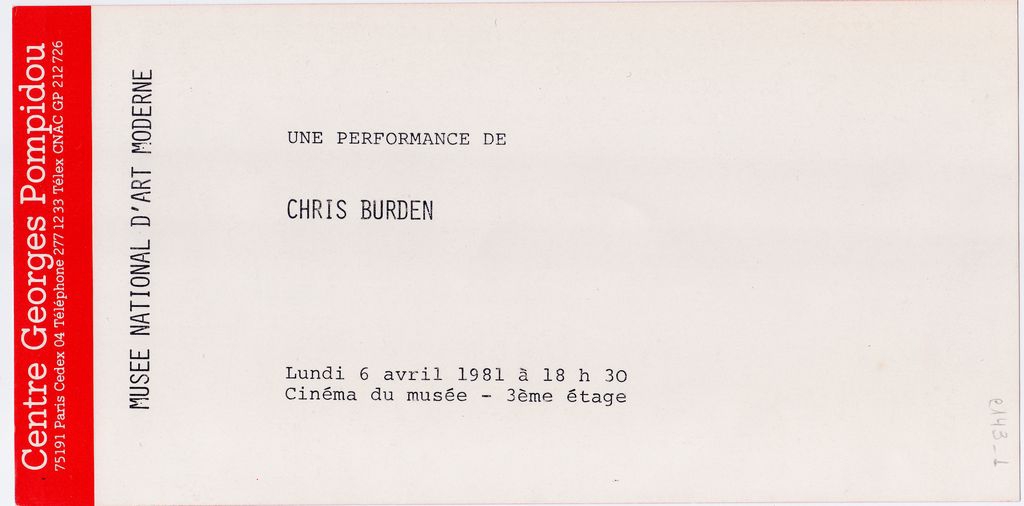 Performance του Chris Burden