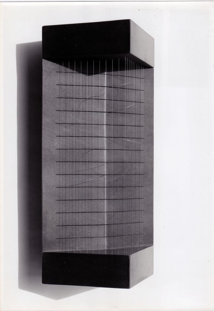 Αναπαραγωγή έργου “21 cordes verticales et 14 fentes horizontales”