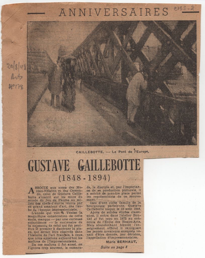 “Gustave Caillebotte”