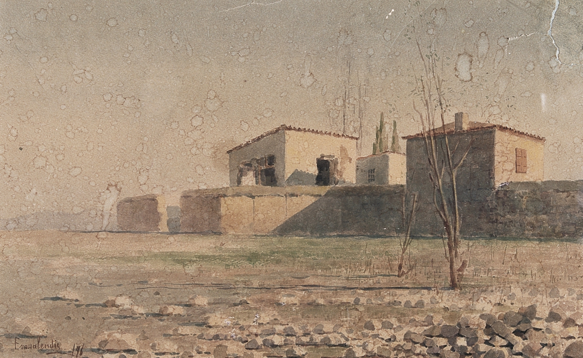“Landscape with houses”