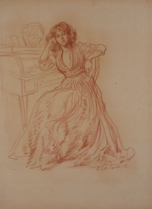 Woman sitting at desk