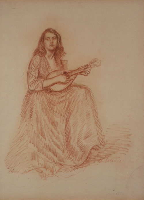 “Woman with mandolin”