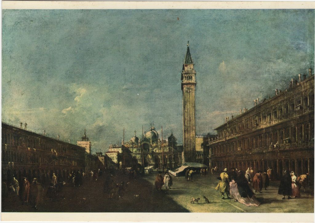Αναπαραγωγή έργου του Canaletto “Piazza S. Marco”