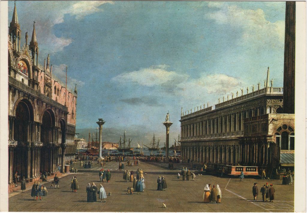 Αναπαραγωγή έργου του Canaletto “Piazzeta S. Marco”