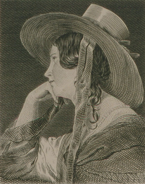 From the original artwork of Friederich Von Amerling “Mädchen mit Strohhut”