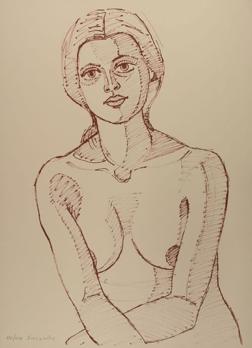 Sitting woman