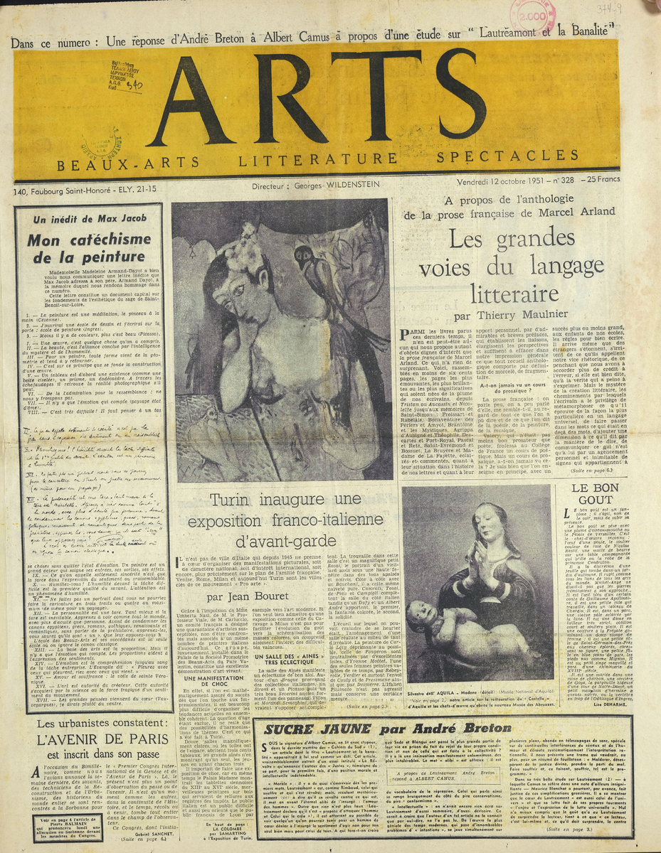 Απόκομμα περιοδικού “ARTS” τ. 328