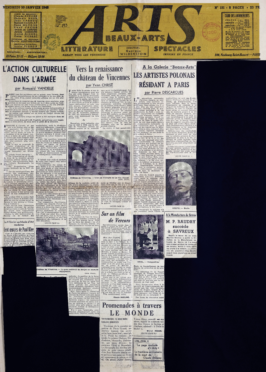 Απόκομμα περιοδικού “Arts” τ. 151