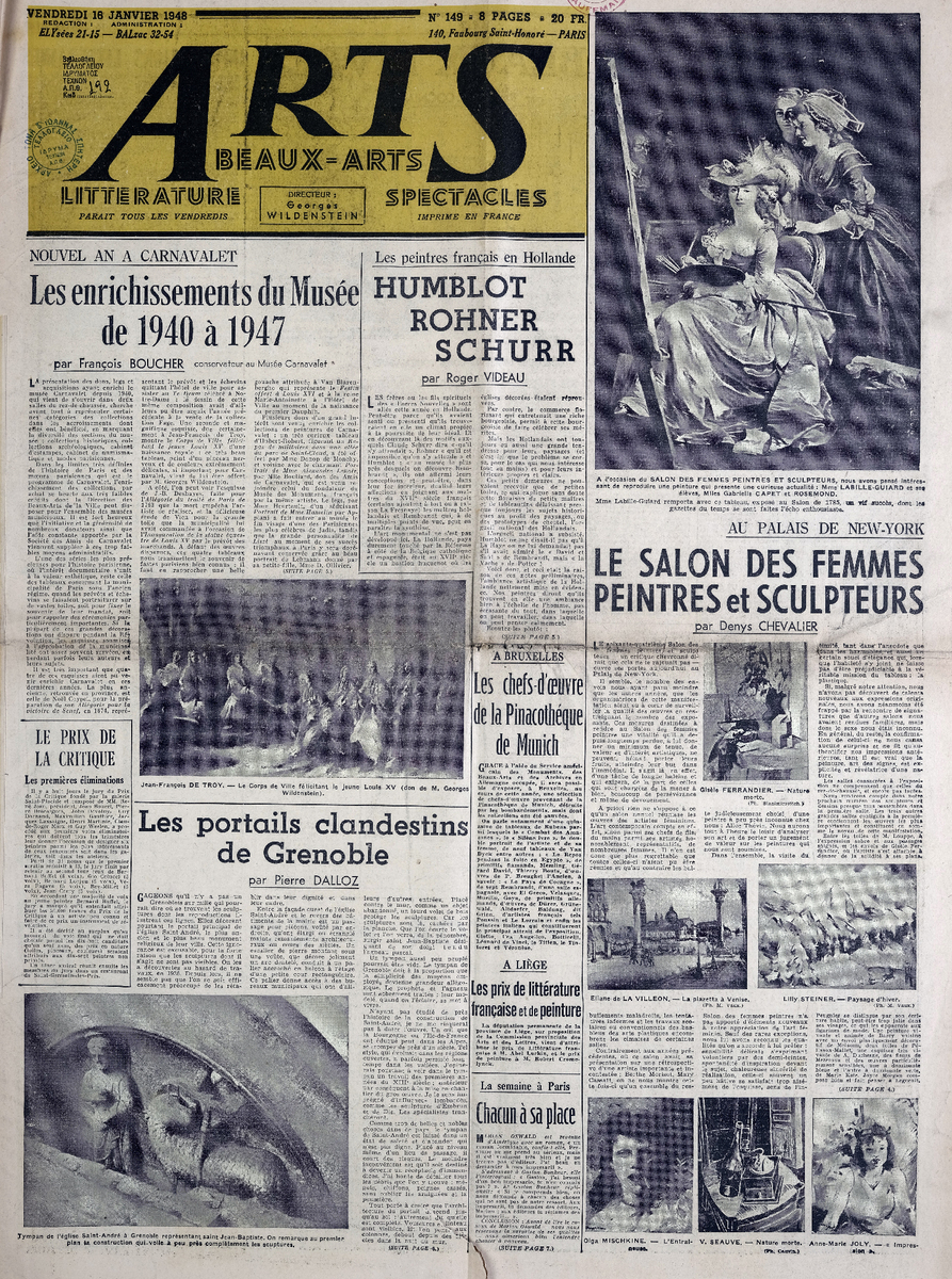 Απόκομμα περιοδικού “Arts” τ. 149