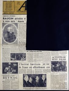 Απόκομμα περιοδικού “Arts”