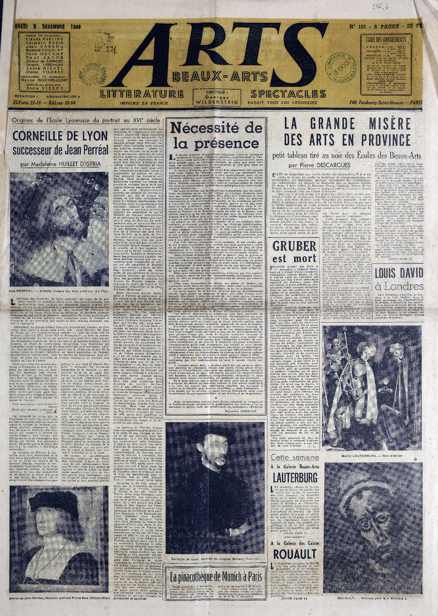Απόκομμα περιοδικού “Arts”, τ. 191