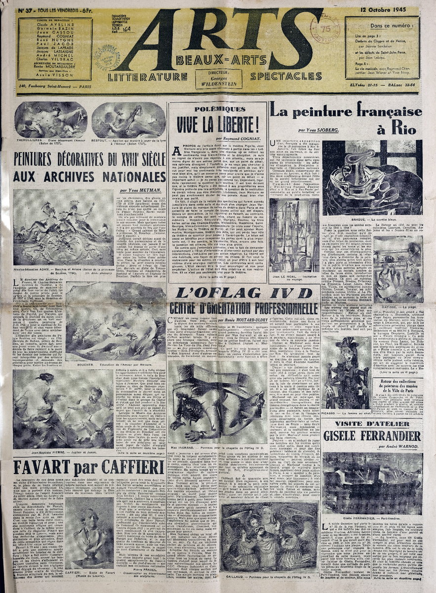 Απόκομμα περιοδικού “Arts” τ. 37