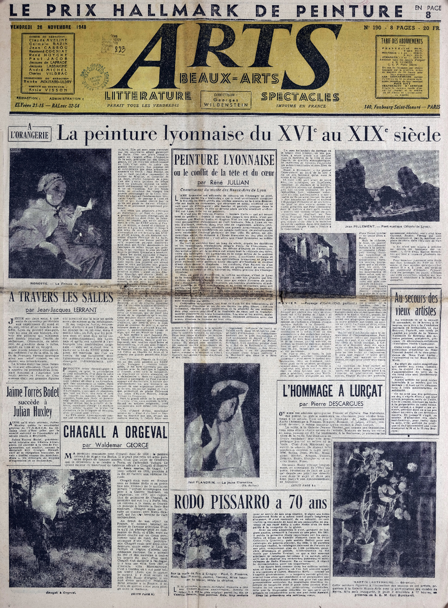 Απόκομμα περιοδικού “Arts”, τ. 190