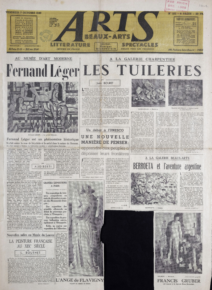Απόκομμα περιοδικού “Arts” τ. 231