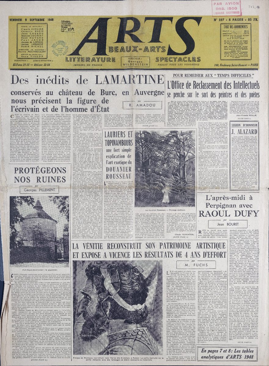 Απόκομμα περιοδικού “Arts” τ. 227
