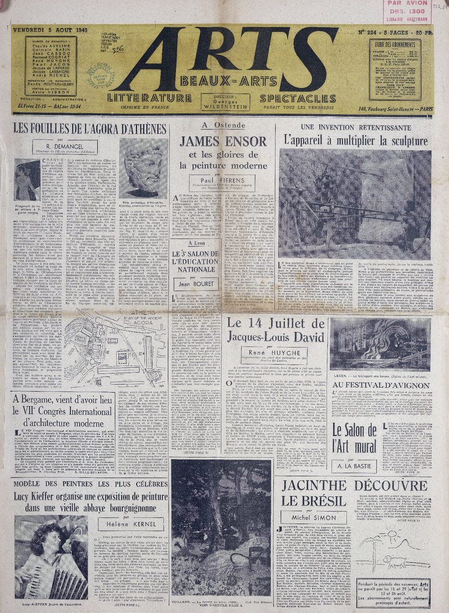 Απόκομμα περιοδικού “Arts” τ. 224