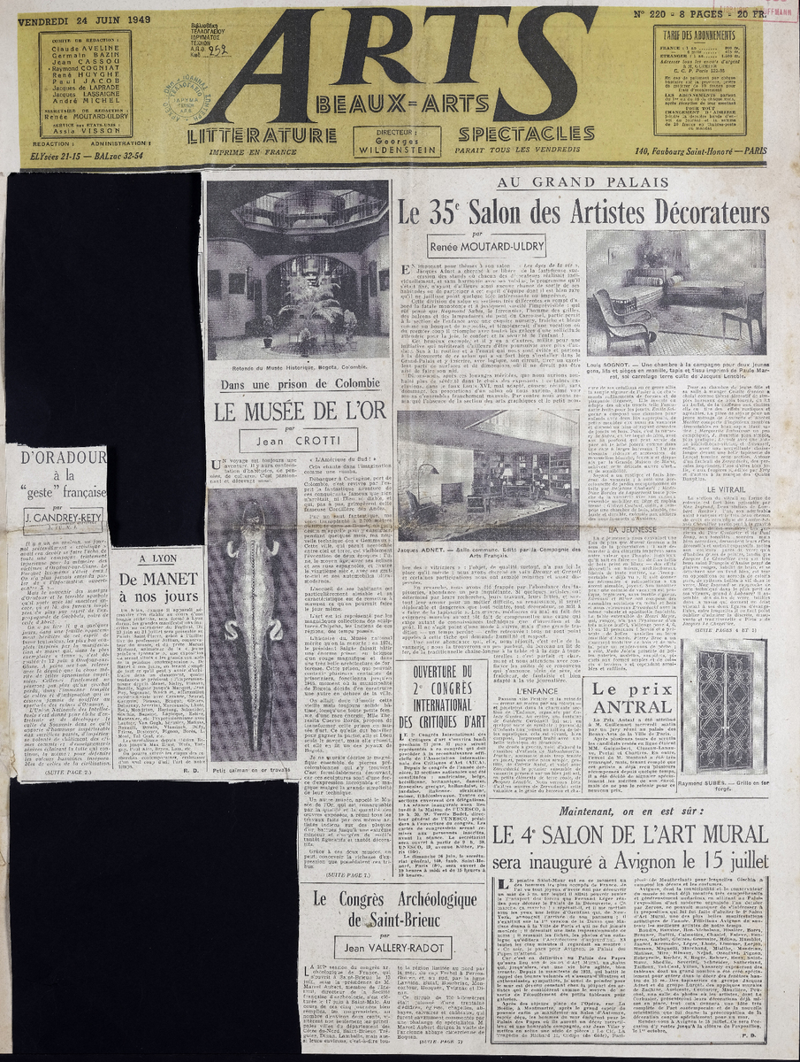 Απόκομμα περιοδικού “Arts” τ. 220