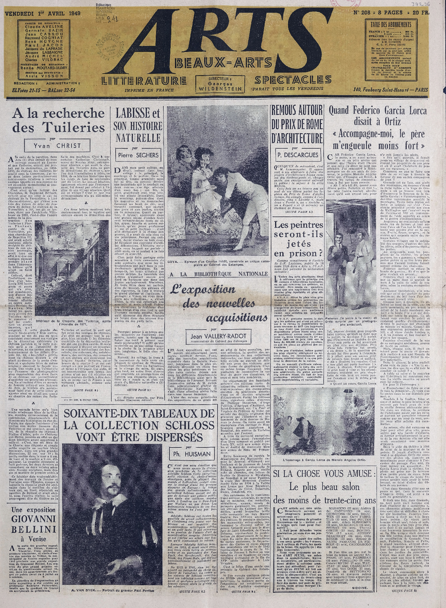 Απόκομμα περιοδικού “Arts” τ. 208