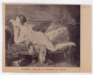 Αναπαραγωγή έργου του Fr. Boucher “Jeune fille nue”
