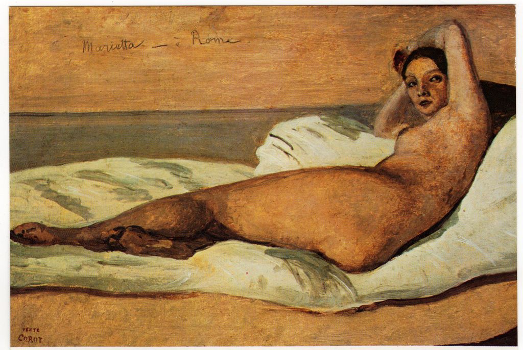 Αναπαραγωγή έργου του J.-B. Corot “L’odalisque romaine dit Marietta”
