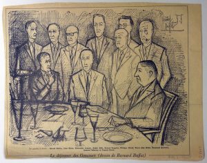 Αναπαραγωγή έργου του B. Buffet Le déjeuner des Concourt”