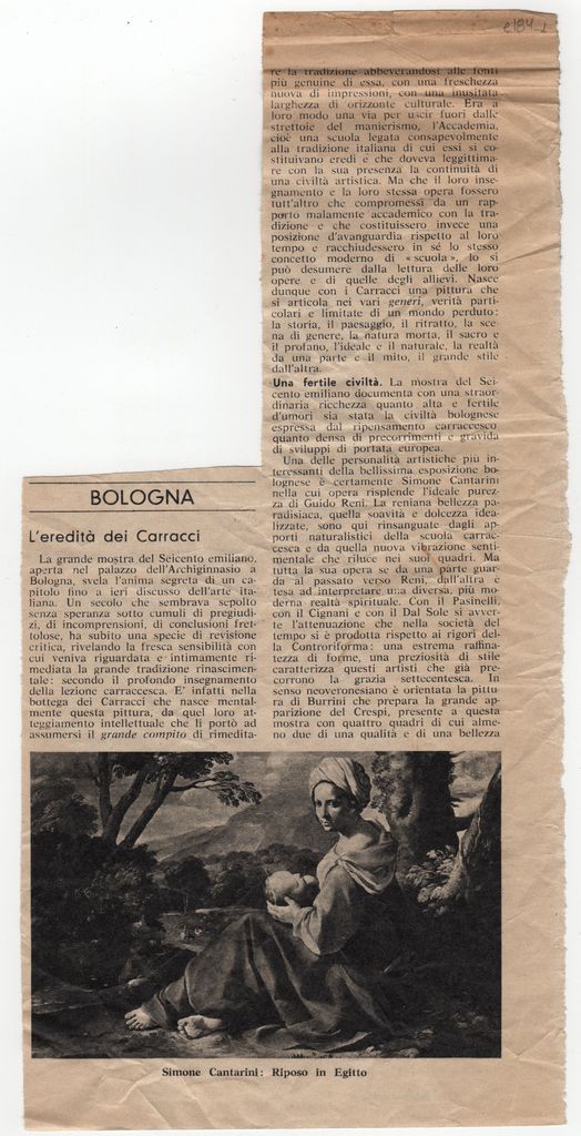 “L’ eredità dei Carracci”