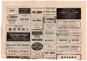 Εκθέσεις το Παρίσι (Μάιος 1973)