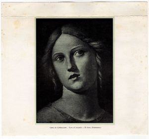 Αναπαραγωγή έργου “Testa di fanciulla o di Santa” (λεπτομέρεια)