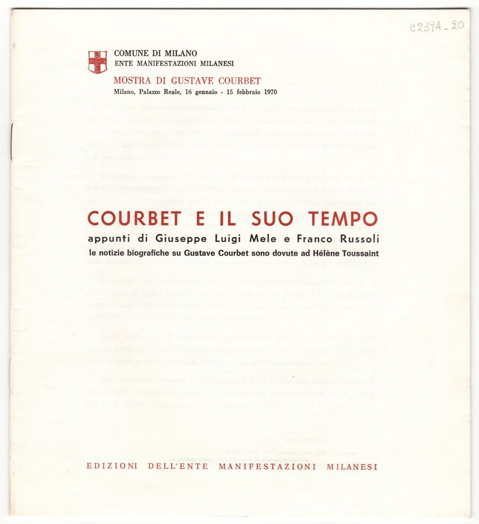 Έκθεση “Courbet e il suo tempo”