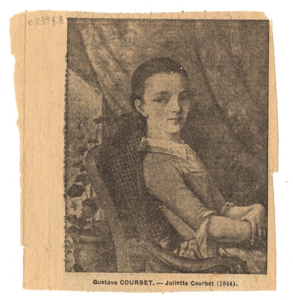 Αναπαραγωγή έργου του Gustave Courbet “Juliette Courbet”