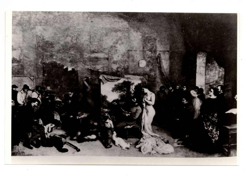 Αναπαραγωγή έργου του G. Courbet “L’Atelier du peintre”