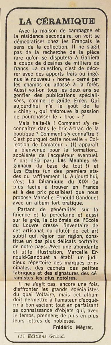 “La céramique”