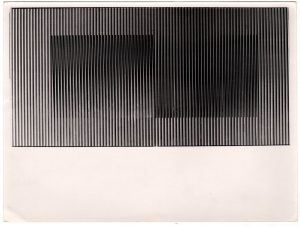 Αναπαραγωγή έργου του C. Cruz-Diez “Physychromie no. 1035”