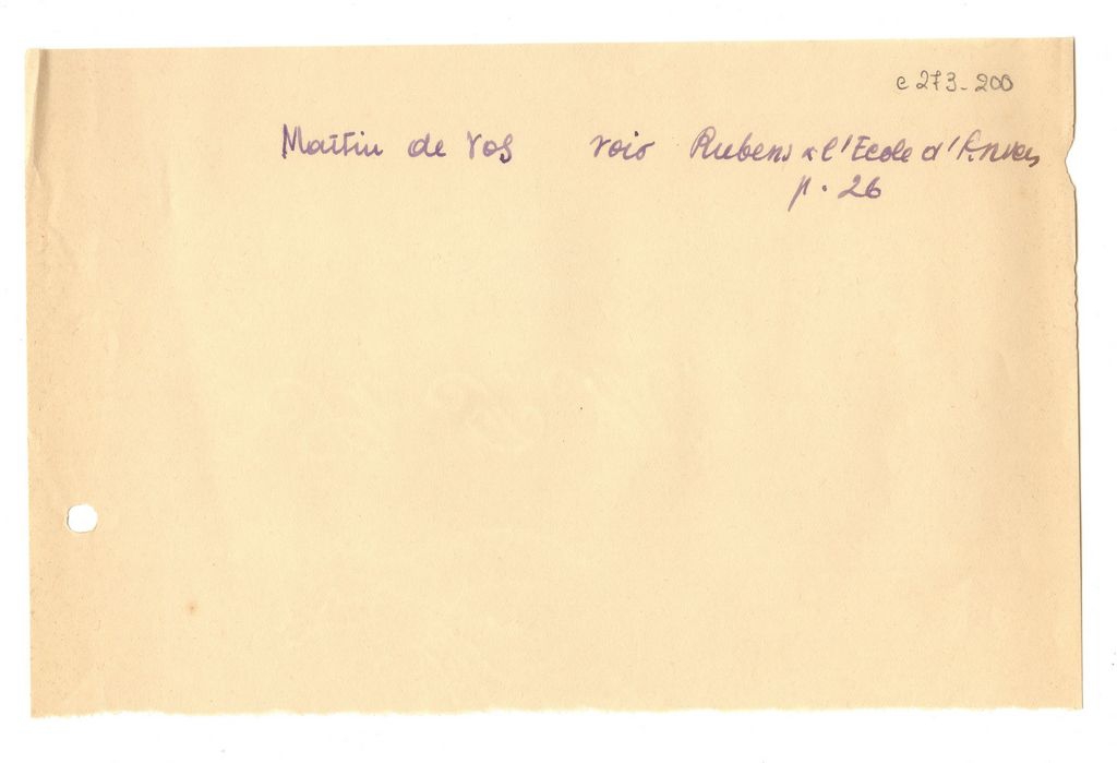Παραπομπή για τον M. de Vos