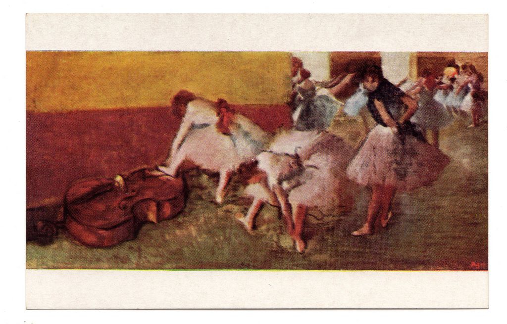 Αναπαραγωγή έργου του E. Degas “Dancers in the Green Room”