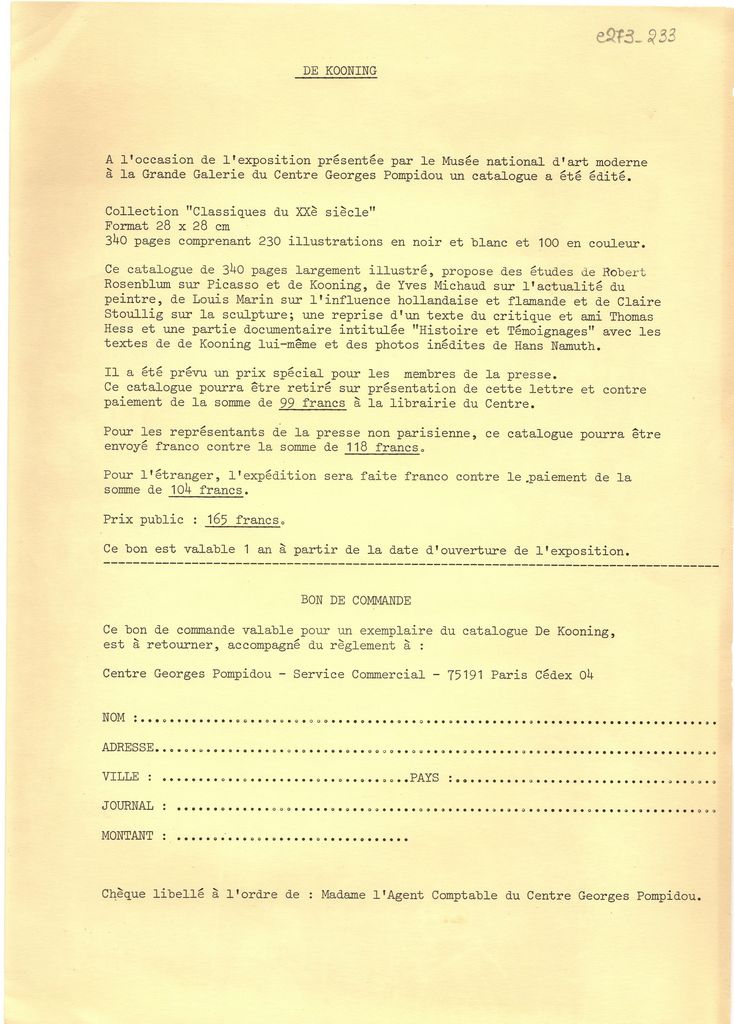 “Classiques du XXé siècle”
